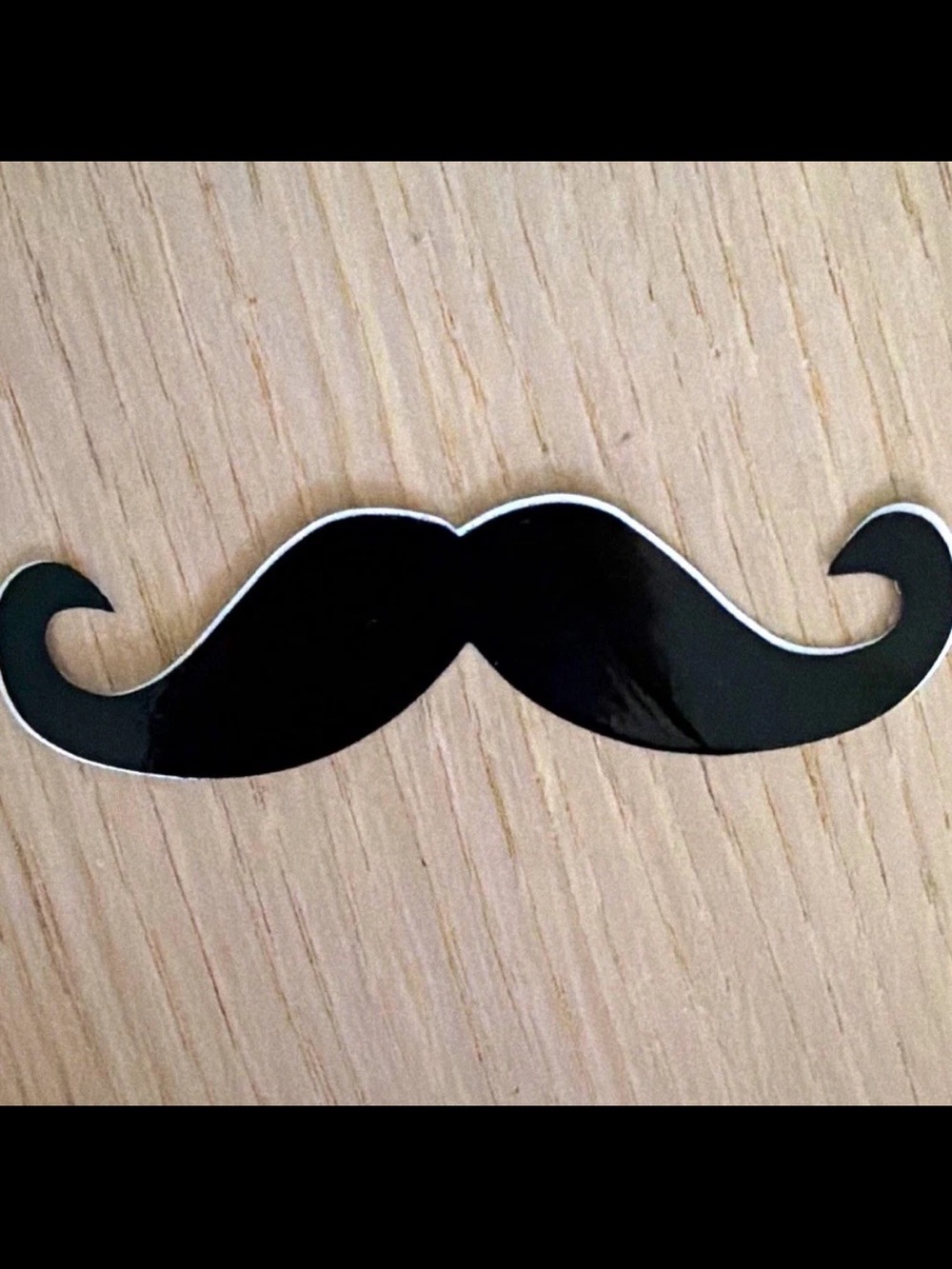 Black Mustache Sticker